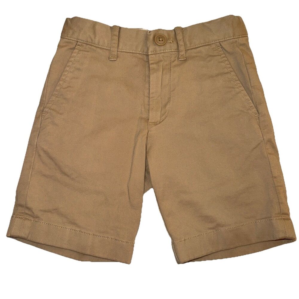 Boys Crewcuts Khaki Chino Shorts Size 5 EUC